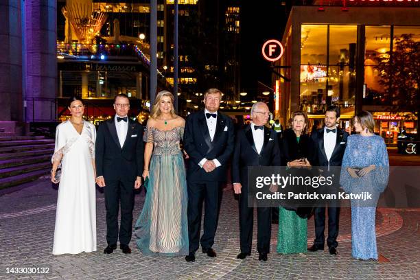 Crown Princess Victoria of Sweden, Prince Daniel of Sweden, Queen Maxima of The Netherlands, King Willem-Alexander of The Netherlands, King Carl...