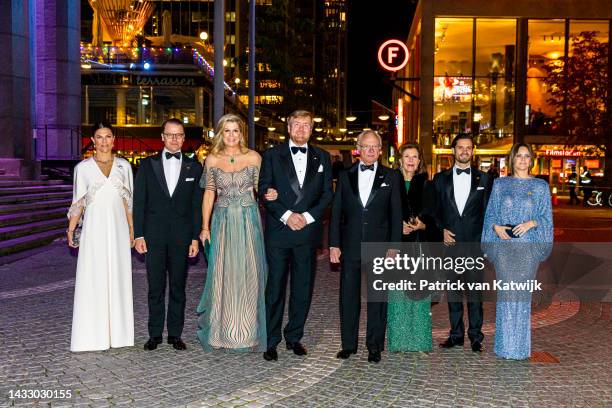 Crown Princess Victoria of Sweden, Prince Daniel of Sweden, Queen Maxima of The Netherlands, King Willem-Alexander of The Netherlands, King Carl...