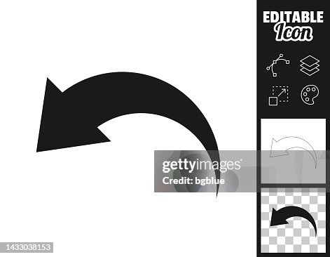 Undo. Icon for design. Easily editable Undo. Icon for design. Easily editable