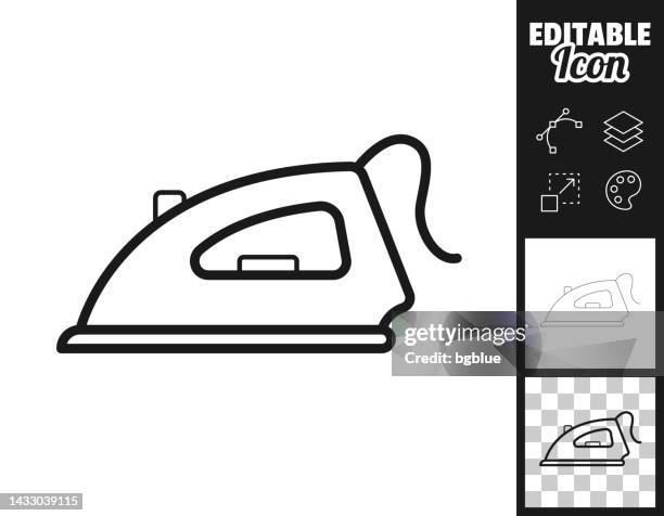 iron. icon for design. easily editable - iron appliance stock illustrations