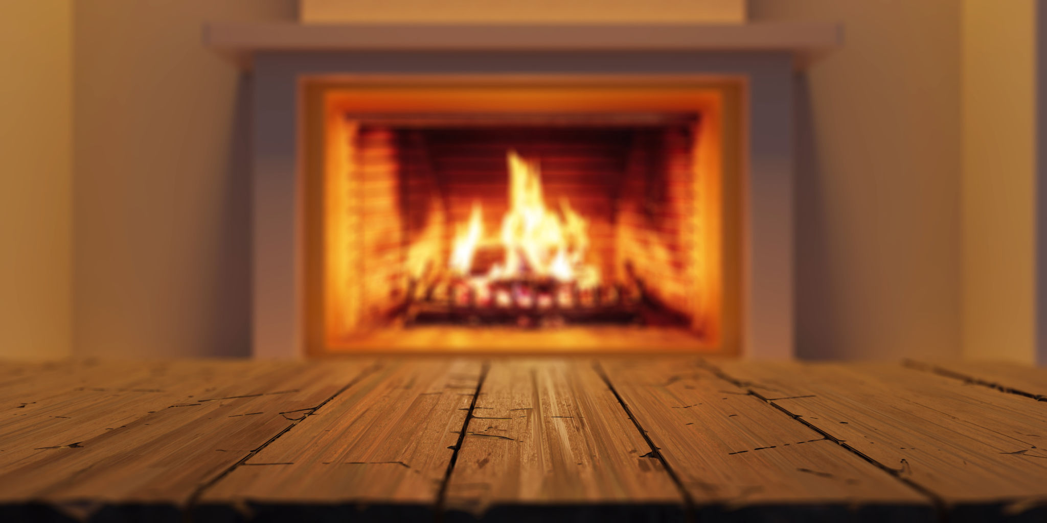 winter fireplace gaming