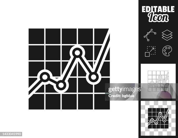 graph. icon for design. easily editable - height difference stock illustrations