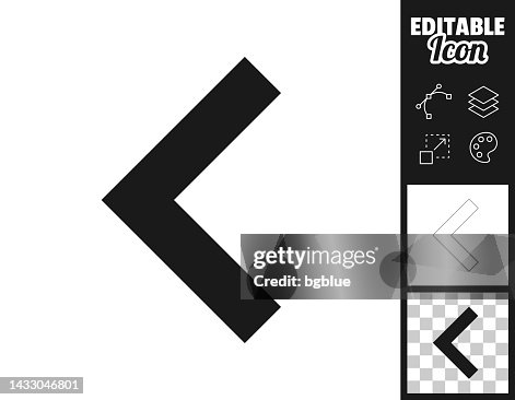 Chevron left. Icon for design. Easily editable Chevron left. Icon for design. Easily editable