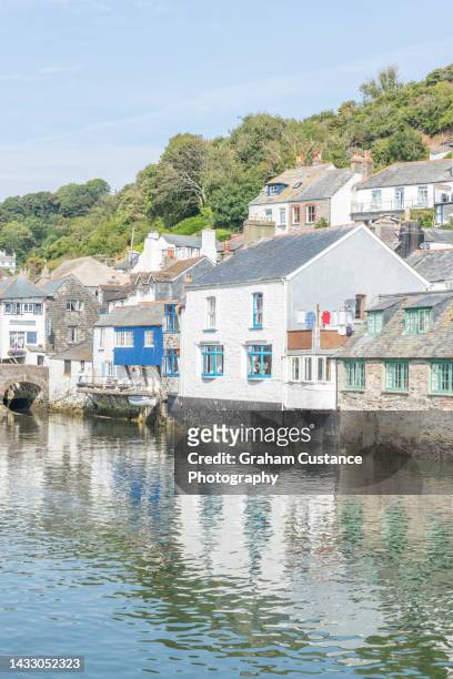 polperro, cornwall - fishing village stock pictures, royalty-free photos & images