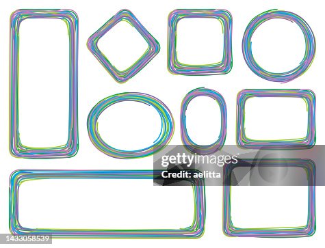 Hand drawn frames. Hand drawn frames.