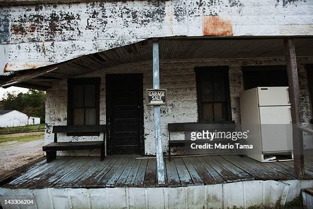 An abandoned building is seen on April 19, 2012 in Owsley County, Kentucky. Daniel Boone once camped in the Appalachian mountain hamlet of Owsley...