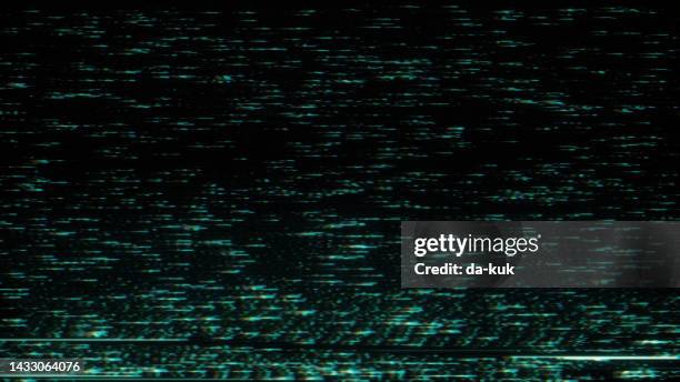 bad tv signal. vhs noise overlay - videocassette stock pictures, royalty-free photos & images