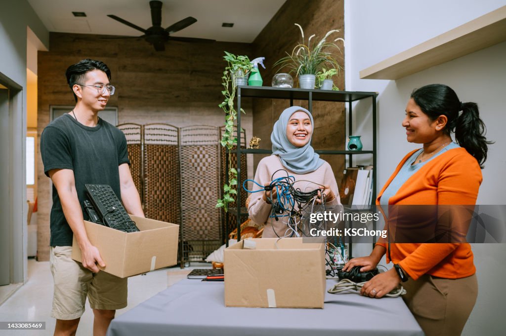 Preparación para el reciclaje de residuos electrónicos