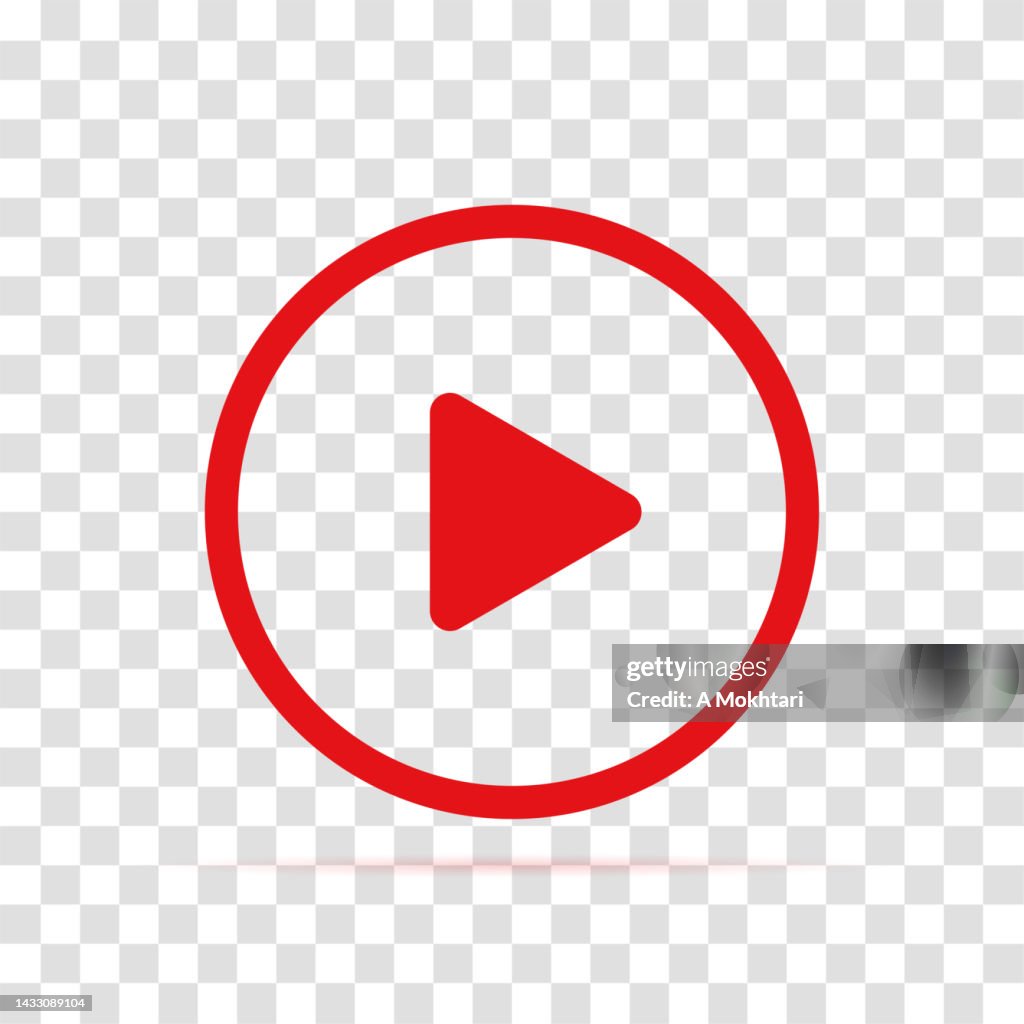 Icono del botón Reproducir sobre un fondo transparente.