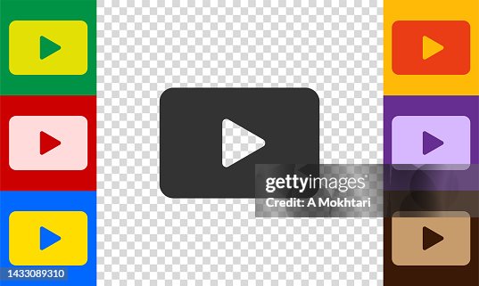 Playe button icon set. Playe button icon set.