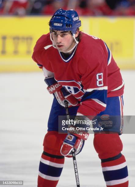 Mathieu Schneider, Defenceman for the Montreal Canadiens looks on during the NHL Pacific Division game against the Los Angeles King on 29th December...