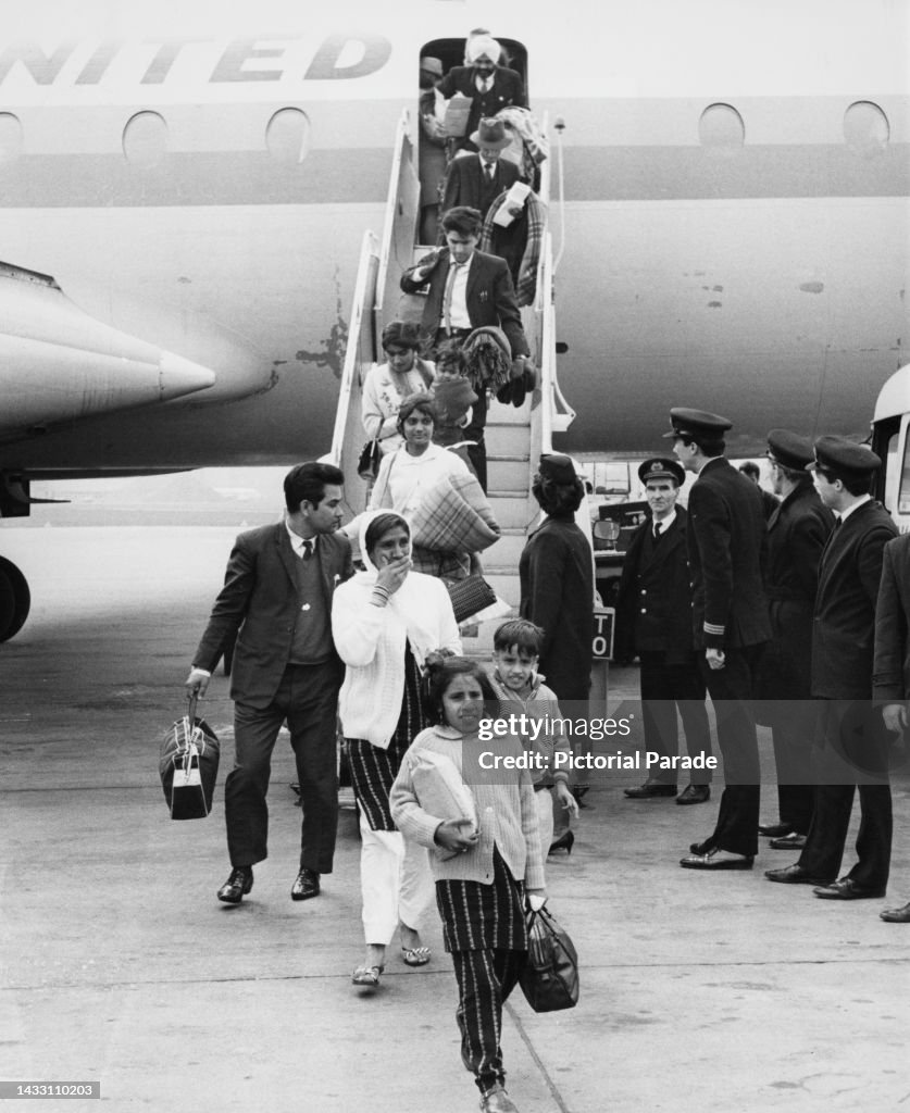 Families From Kenya Arriving At London Airport