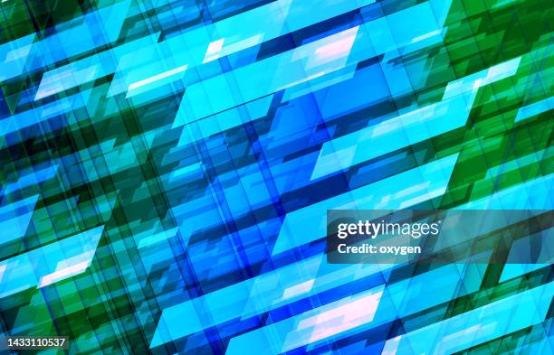 abstract crossed blue green transparent lines striped shapes parallel rhombus background - a parallelogram stock pictures, royalty-free photos & images