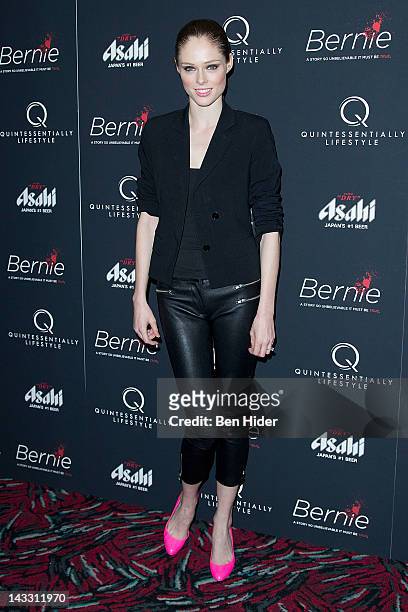 Coco Rocha attends the "Bernie" premiere at the AMC Loews 19th Street Theater on April 23, 2012 in New York City.