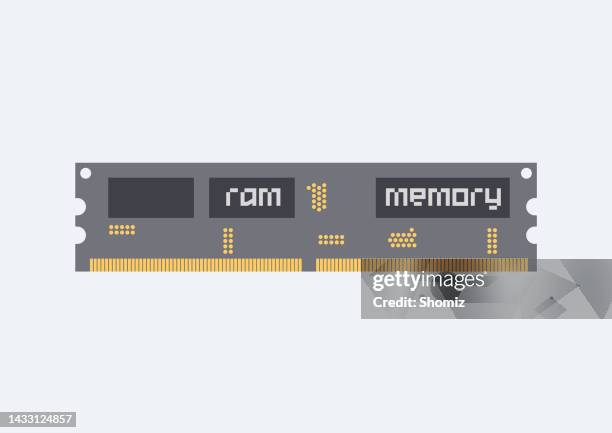 computer memory - byte stock illustrations