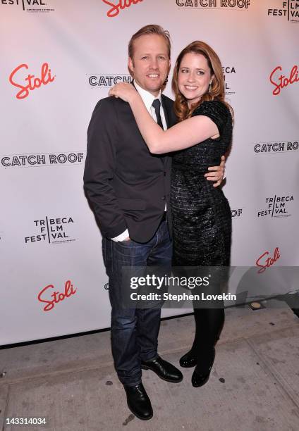 Director Lee Kirk and actress Jenna Fischer attend the Tribeca Film Festival 2012 After-Party For The Giant Mechanical Man, Hosted By Stolichnaya...