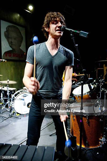 Musician Gotye performs a secret show at The Sayers Club on April 23, 2012 in Hollywood, California.