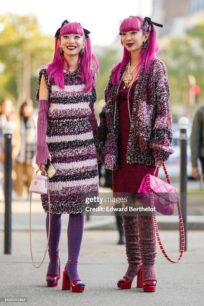 Street Style - Paris Fashion Week - Womenswear Spring/Summer 2023 : Day Nine