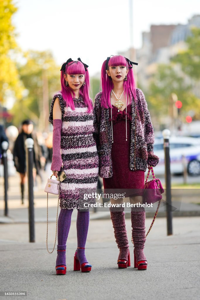 Street Style - Paris Fashion Week - Womenswear Spring/Summer 2023 : Day Nine