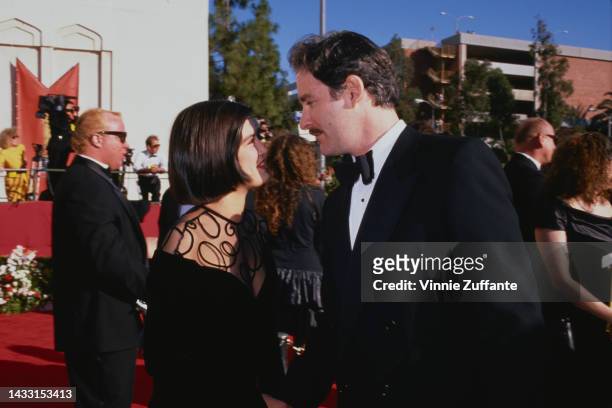 Phoebe Cates and Kevin Kline during 61st Annual Academy Awards - Arrivals at Shrine Auditorium in Los Angeles, California, United States, 29th March...