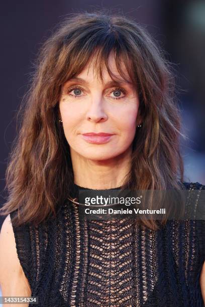 Anne Parillaud attends the "Il Colibrì" and opening red carpet during the 17th Rome Film Festival at Auditorium Parco Della Musica on October 13,...