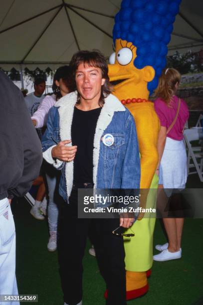 David Cassidy attends Earthwalk Benefit at 20th Century Fox Studios in Century City, California, 22nd April 1990.