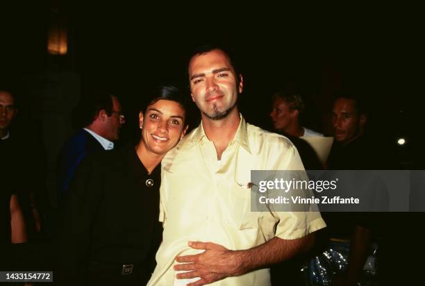 Ingrid Casares and Chris Ciccone attends Maverick Records Party at 'Lemon Rest, after attending the 1999 MTV Video Music Awards, New York, United...