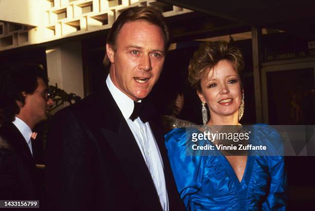 Christopher Cazenove and wife Angharad Rees attend the 37th Annual American Cinema Editors Eddie Awards at Beverly Hilton Hotel in Beverly Hills,...