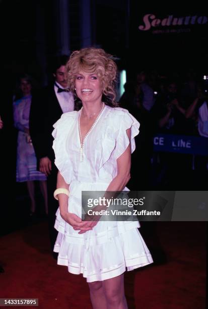 Dyan Cannon attends an event, United States, circa 1985.