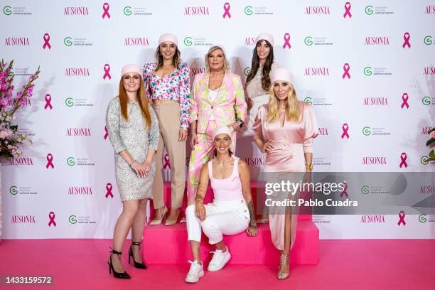 Virginia Torrecilla, Chenoa, Terelu Campos, Ana Locking, Almudena Cid and Marta Sanchez attend the "15 Años Mas Cerca" AECC and Ausonia campaign...