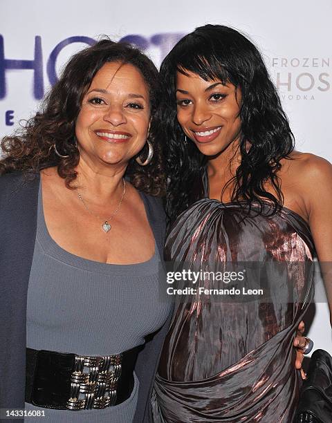 Actress Debbie Allen and her daughter actress Vivian Nixon attends "Ghost, The Musical" Opening Night at Lunt-Fontanne Theatre on April 23, 2012 in...