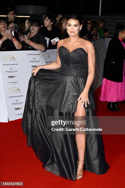 Jessica Wright attends the National Television Awards 2022 at The OVO Arena Wembley on October 13, 2022 in London, England.