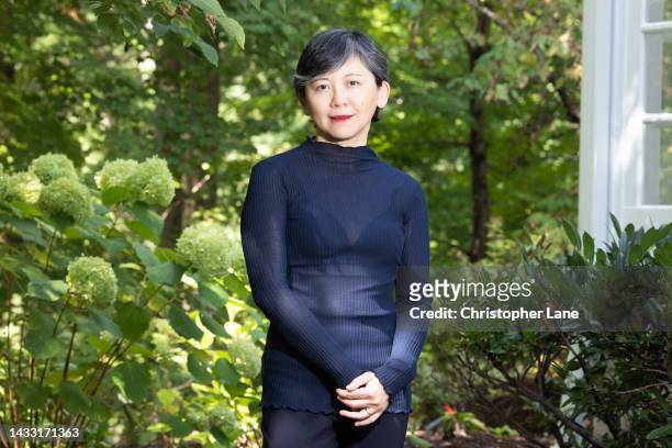Writer Yiyun Li is photographed for The Observer on September 13, 2022 in Princeton, New Jersey.