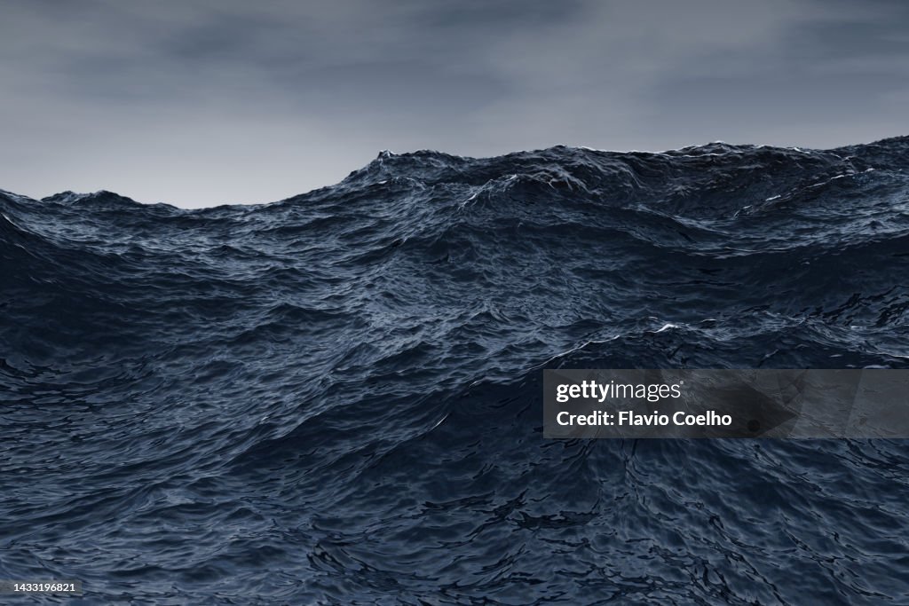 Wild ocean storm