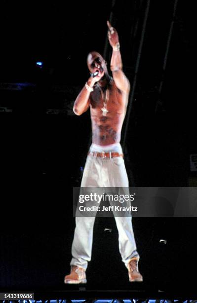 Tupac Shakur performs at day 3 of the 2012 Coachella Valley Music & Arts Festival at The Empire Polo Club on April 22, 2012 in Indio, California.