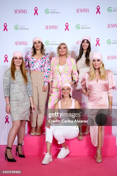 Anna Locking, Chenoa, Terelu Campos, Virginia Torrecilla, Almudena Cid and Marta Sanchez attend the "15 Años Mas Cerca" AECC and Ausonia Campaign...