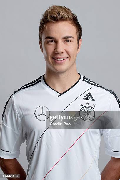 Mario Goetze of Germany poses during a national team photocall on November 14, 2011 in Hamburg, Germany.