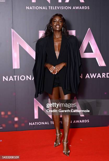 Odudu in the winners' room at the National Television Awards 2022 at OVO Arena Wembley on October 13, 2022 in London, England.