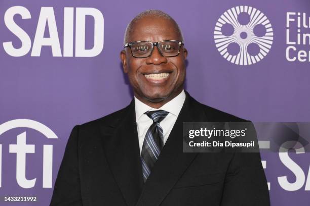 Andre Braugher attends the red carpet event for "She Said" during the 60th New York Film Festival at Alice Tully Hall, Lincoln Center on October 13,...