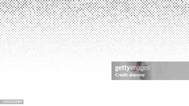 half tone black dots seamless gradient white background - polka dot stock illustrations