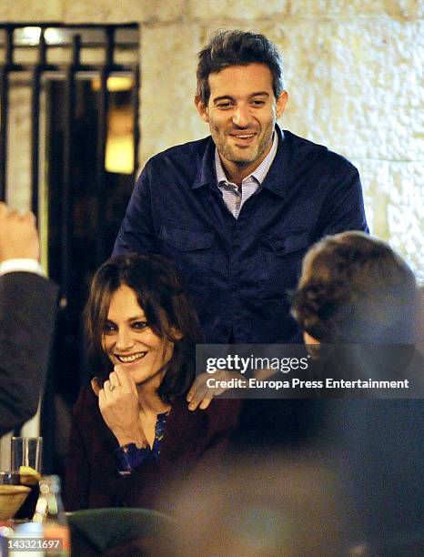 Laura Ponte and Beltran Cavero are seen on March 15, 2012 in Madrid, Spain.