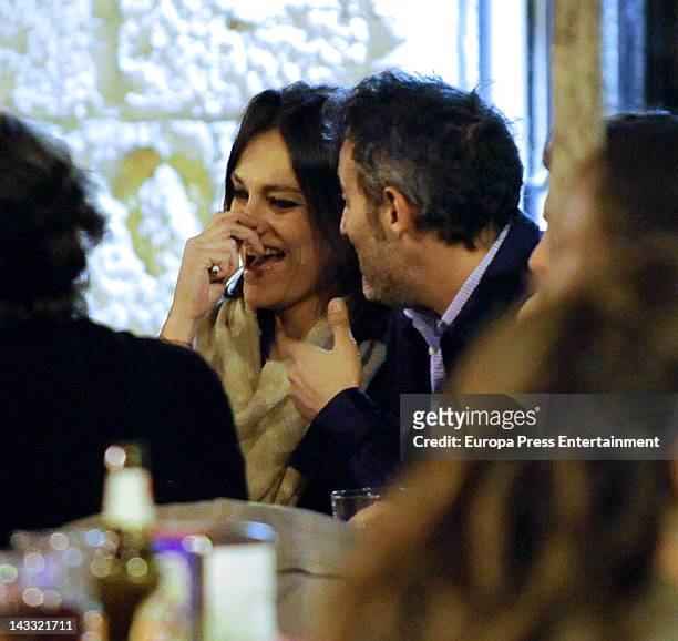 Laura Ponte and Beltran Cavero are seen on March 15, 2012 in Madrid, Spain.