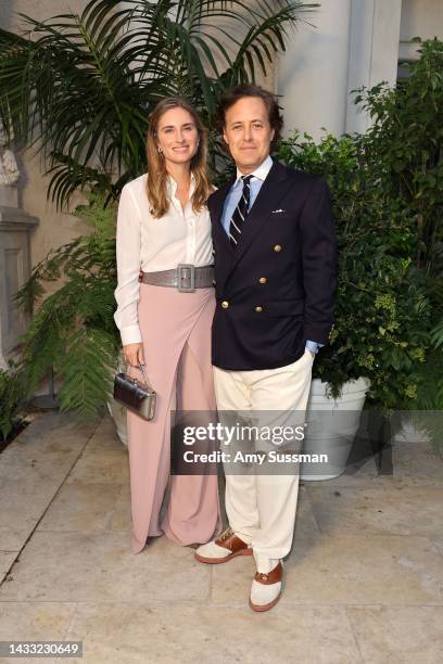 Lauren Bush and David Lauren attend the Ralph Lauren SS23 Runway Show at The Huntington Library, Art Collections, and Botanical Gardens on October...