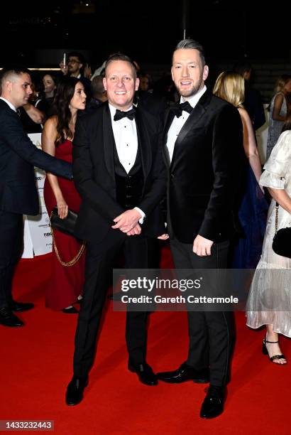 Antony Cotton and Robert Shaw Cameron attend the National Television Awards 2022 at The OVO Arena Wembley on October 13, 2022 in London, England.