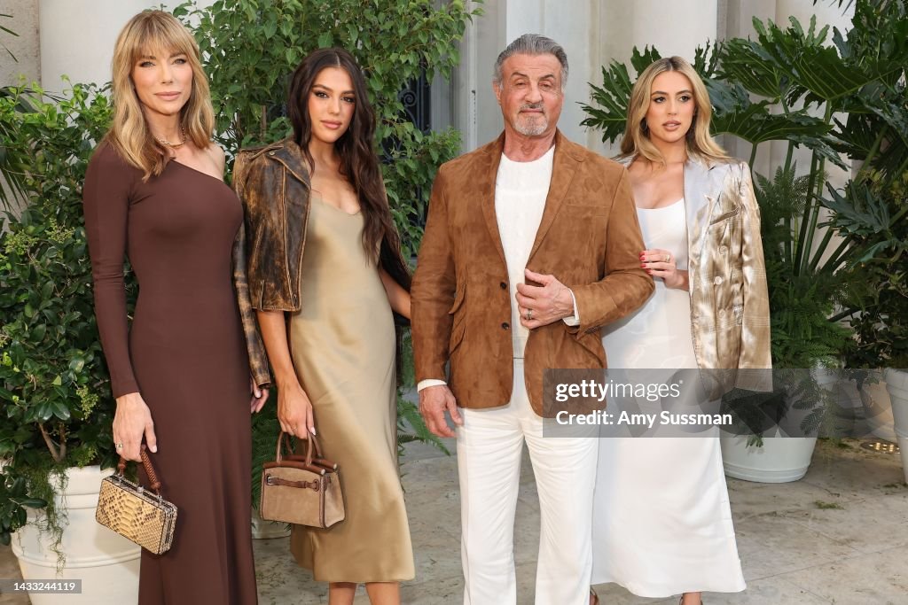 Jennifer Flavin, Sistine Stallone, Sylvester Stallone and Sophia