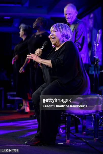 Mavis Staples performs onstage at the Hudson River Park Friends 2022 Gala at Pier Sixty at Chelsea Piers on October 13, 2022 in New York City.