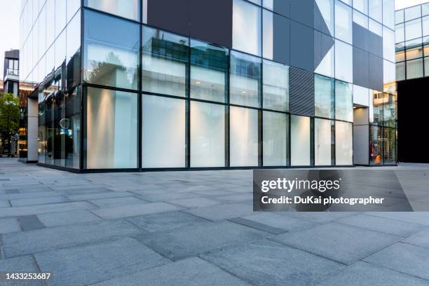 financial city road square night - glass building road stock pictures, royalty-free photos & images