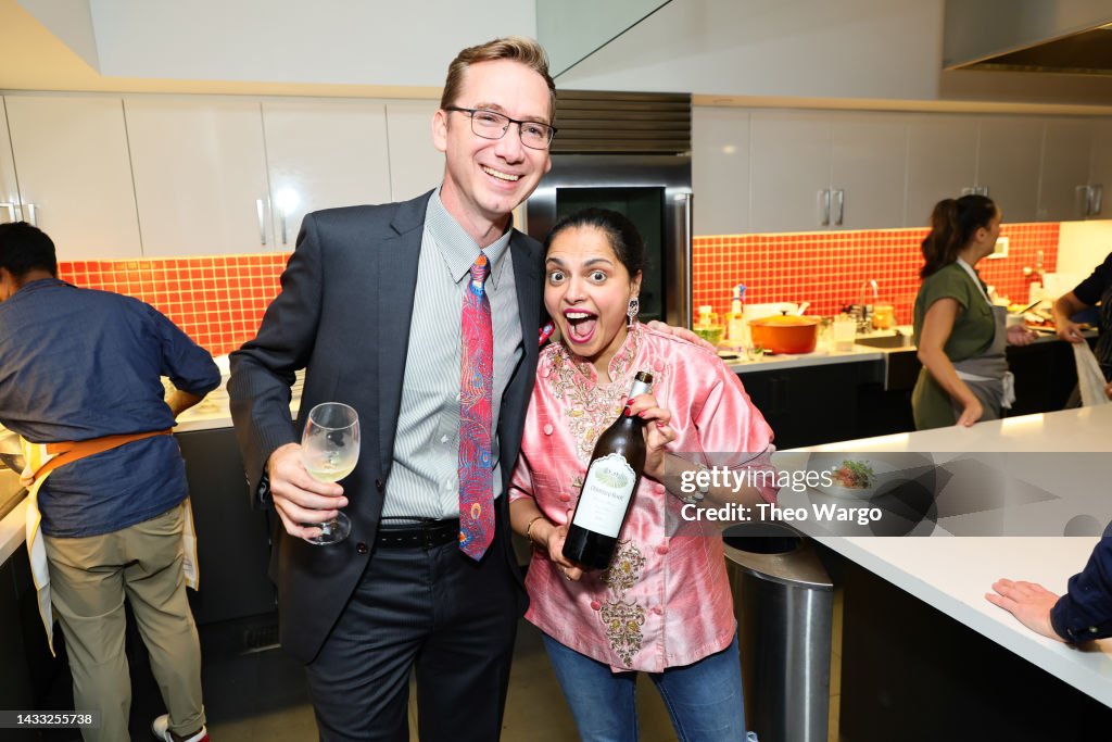 Samuel Roe Samuel Roe and Maneet Chauhan attend the Food Network New York City ...