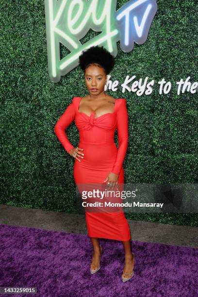 Imani Hakim attends KeyTV's Launch Party Celebration at The Millwick on October 13, 2022 in Los Angeles, California.