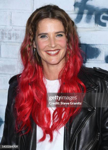 Cobie Smulders arrives at the Amazon Freevee Hosts 90's Dance Party For New Original Series "High School" at No Vacancy on October 13, 2022 in Los...